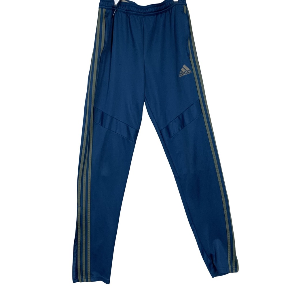 Adidas Pants Youth‎ 15-16 Years Blue Climacool Track Soccer Zip Ankle DZ6183